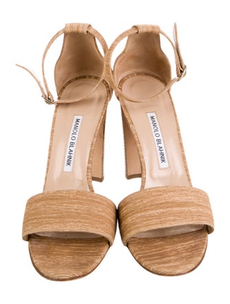 Manolo Blahnik Leather D'Orsay Pumps