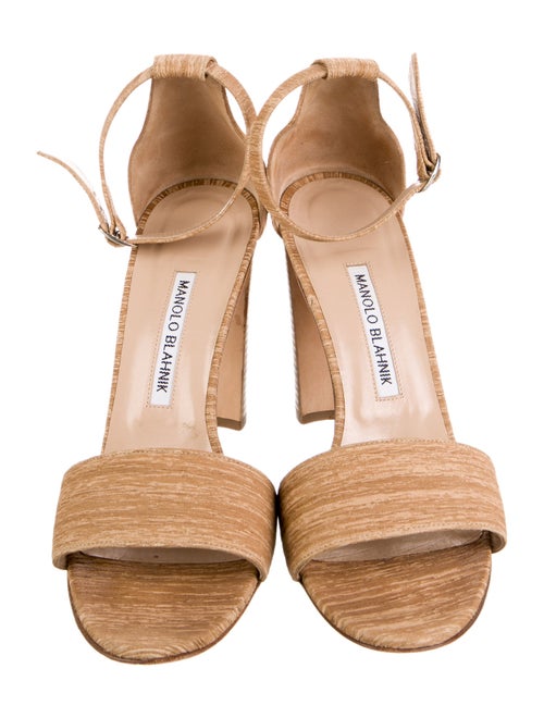 Manolo Blahnik Leather D'Orsay Pumps