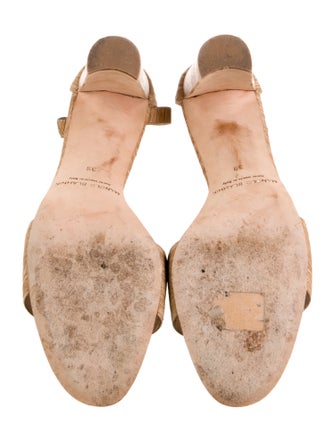 Manolo Blahnik Leather D'Orsay Pumps