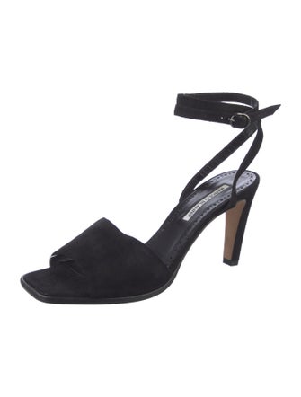 Manolo Blahnik Suede Sandals