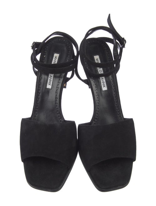 Manolo Blahnik Suede Sandals