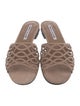 Manolo Blahnik Suede Slides