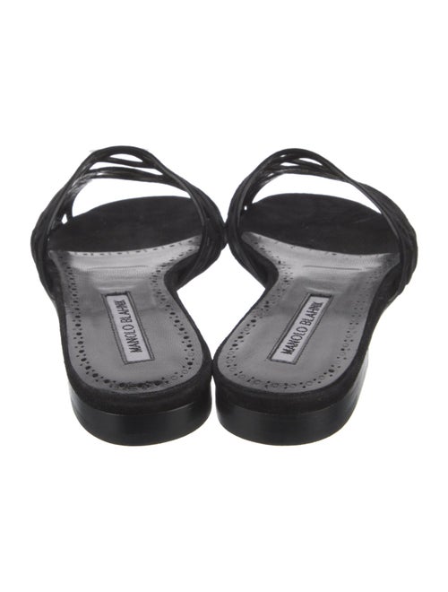 Manolo Blahnik Suede Slides