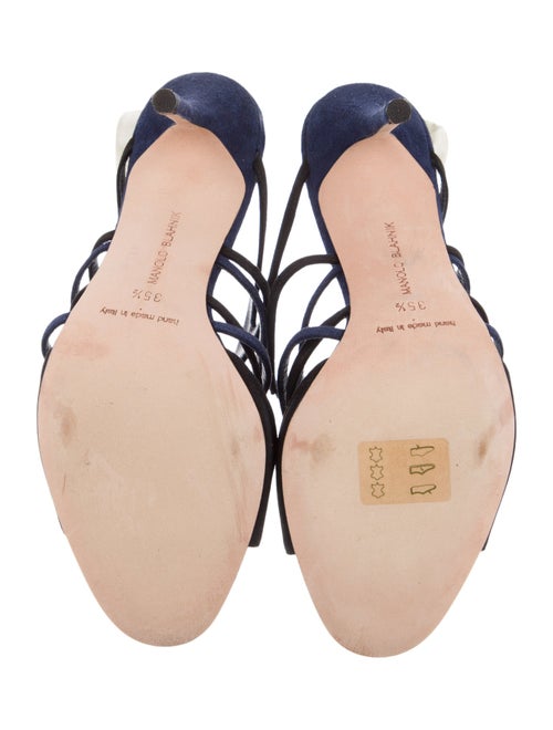 Manolo Blahnik Suede Slides