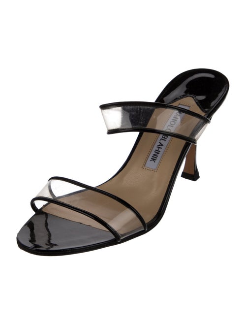 Manolo Blahnik Patent Leather Slides