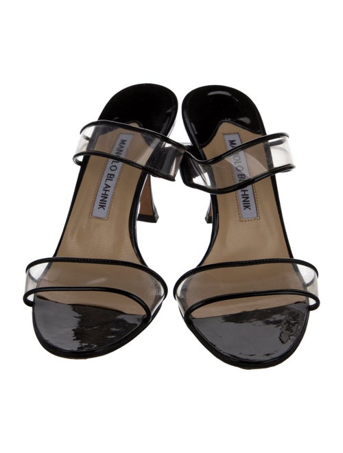 Manolo Blahnik Patent Leather Slides
