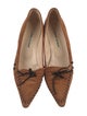 Manolo Blahnik Suede Whipstitch Trim Pumps