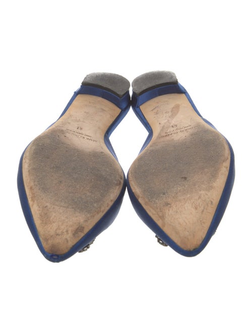 Manolo Blahnik Hangisi Satin Mules