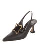 Manolo Blahnik Leather Slingback Pumps