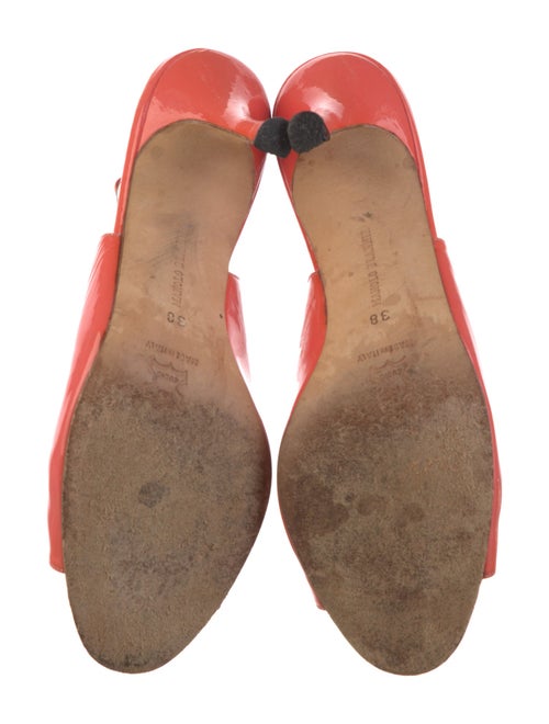 Manolo Blahnik Patent Leather Slingback Pumps