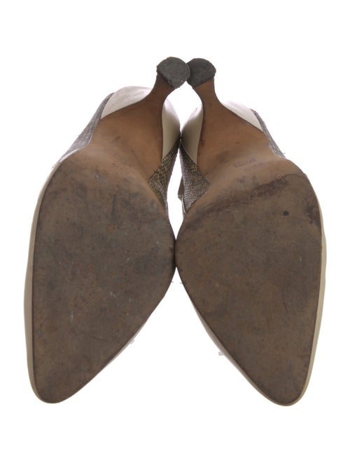 Manolo Blahnik Canvas Slingback Pumps