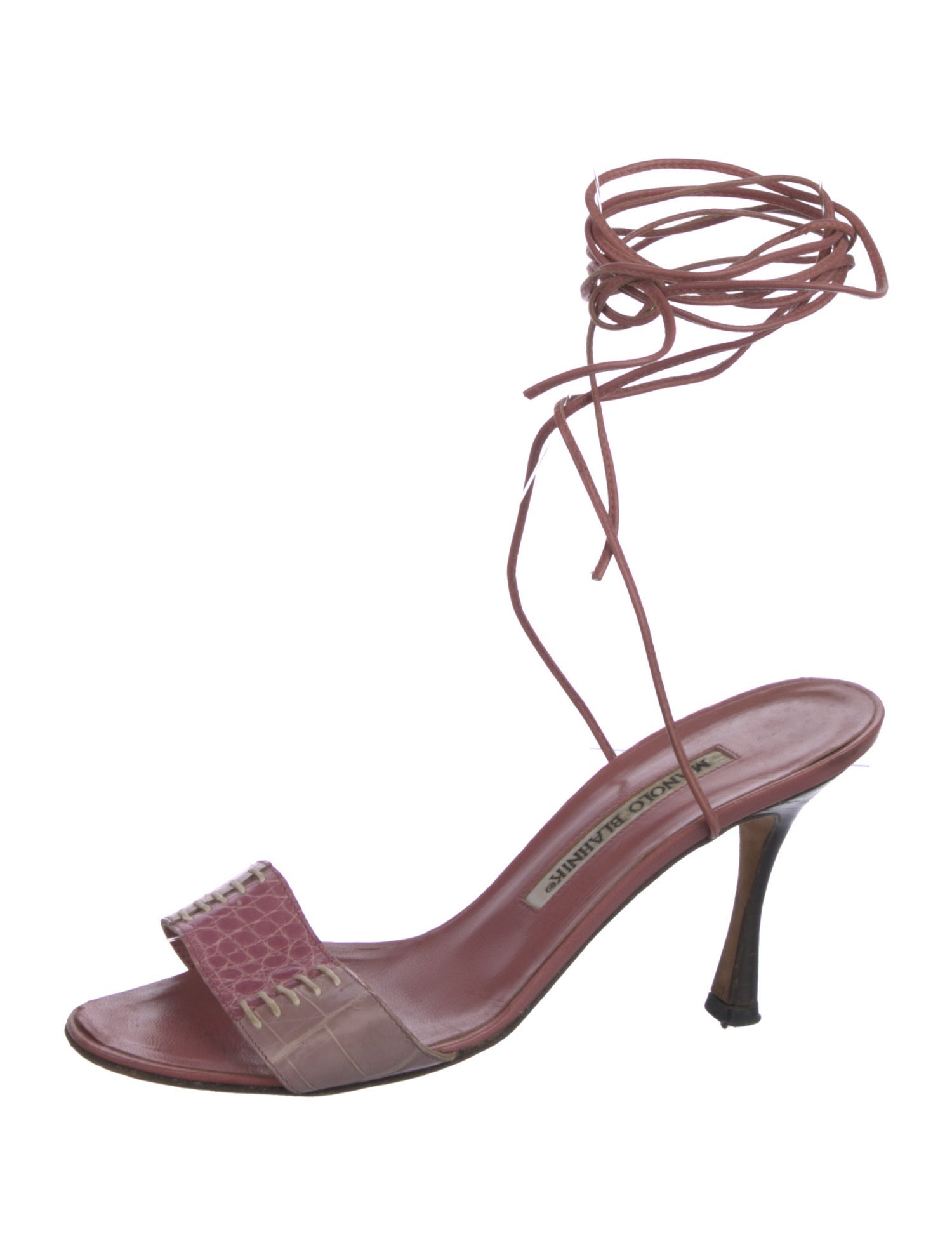 Manolo Blahnik Leather Gladiator Sandals