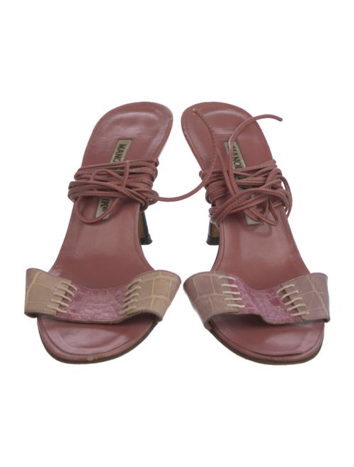 Manolo Blahnik Leather Gladiator Sandals