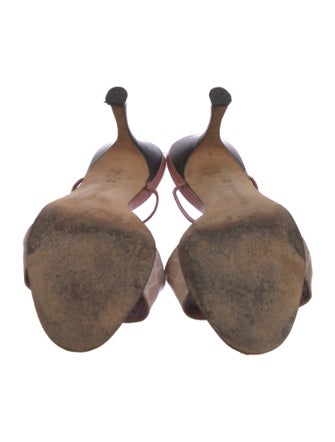 Manolo Blahnik Leather Gladiator Sandals