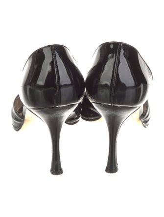 Manolo Blahnik Patent Leather D'Orsay Pumps