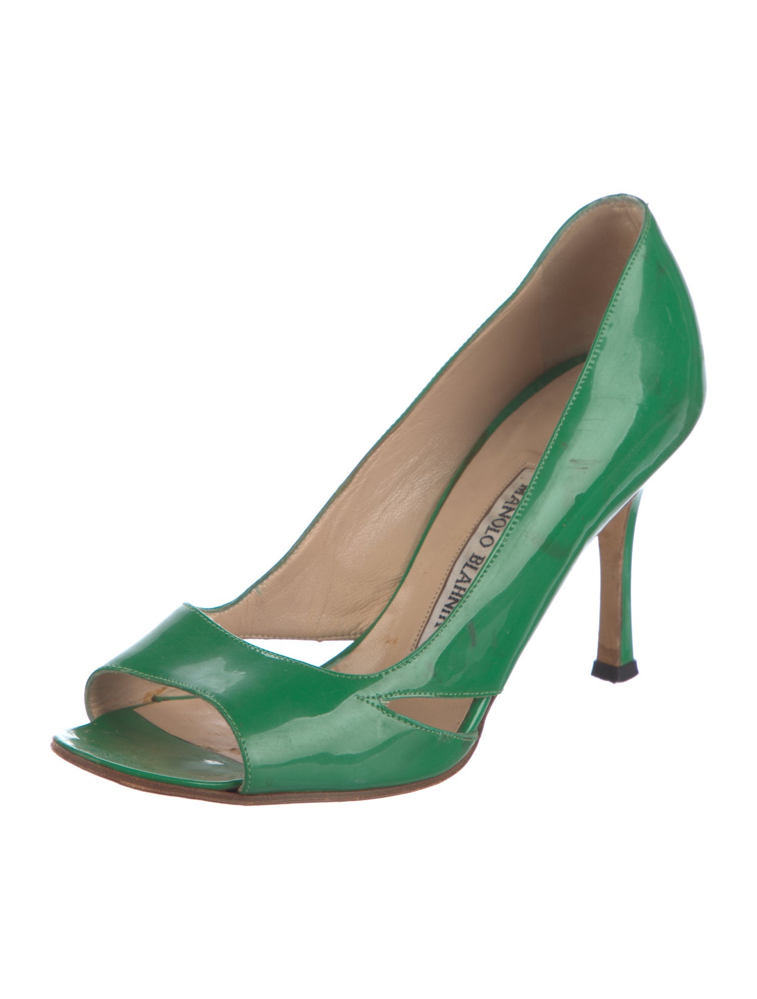 Manolo Blahnik Patent Leather Sandals