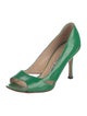 Manolo Blahnik Patent Leather Sandals