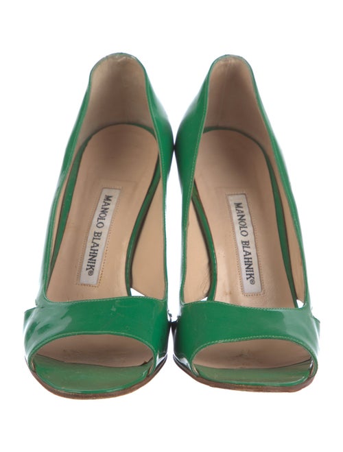 Manolo Blahnik Patent Leather Sandals