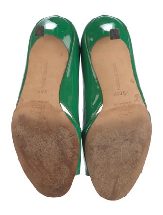 Manolo Blahnik Patent Leather Sandals