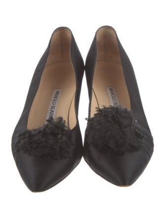 Manolo Blahnik Satin Pumps