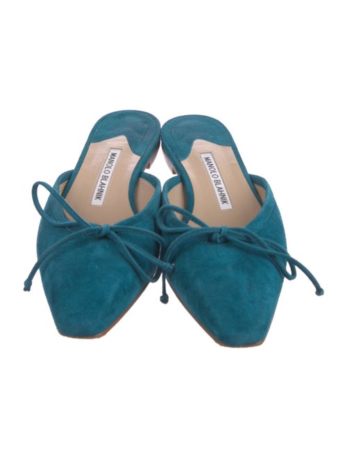 Manolo Blahnik Suede Mules