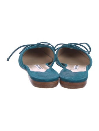 Manolo Blahnik Suede Mules