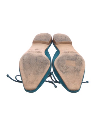 Manolo Blahnik Suede Mules