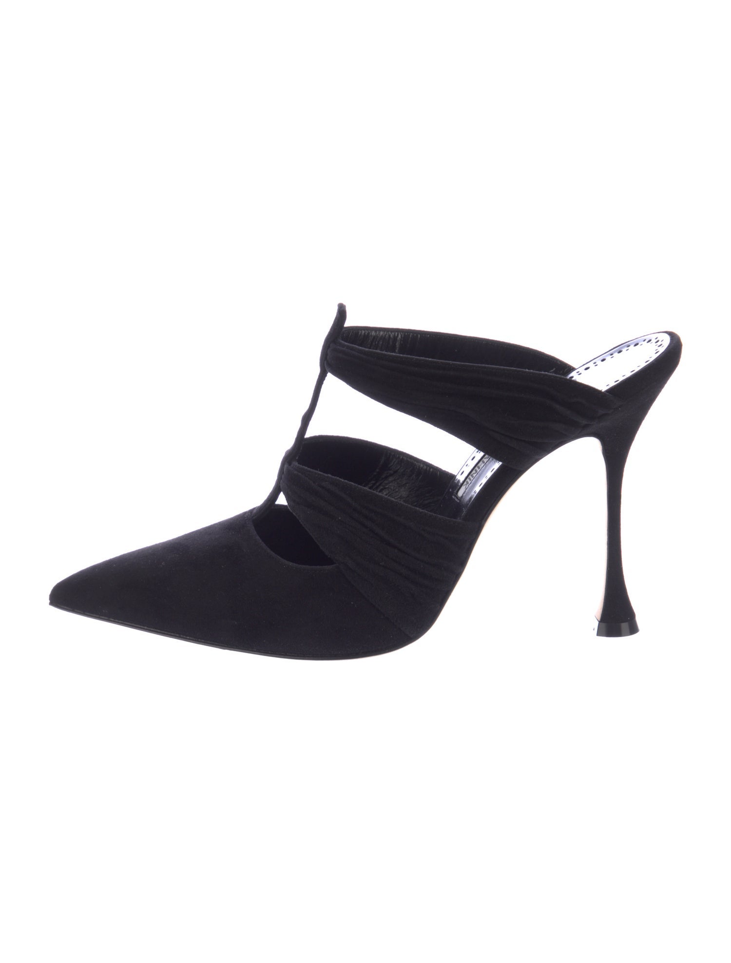 Manolo Blahnik Suede Mules