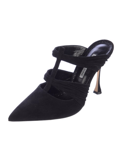 Manolo Blahnik Suede Mules