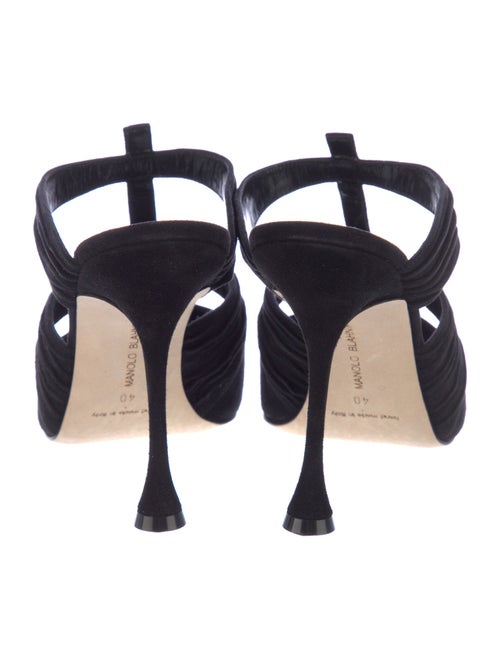Manolo Blahnik Suede Mules