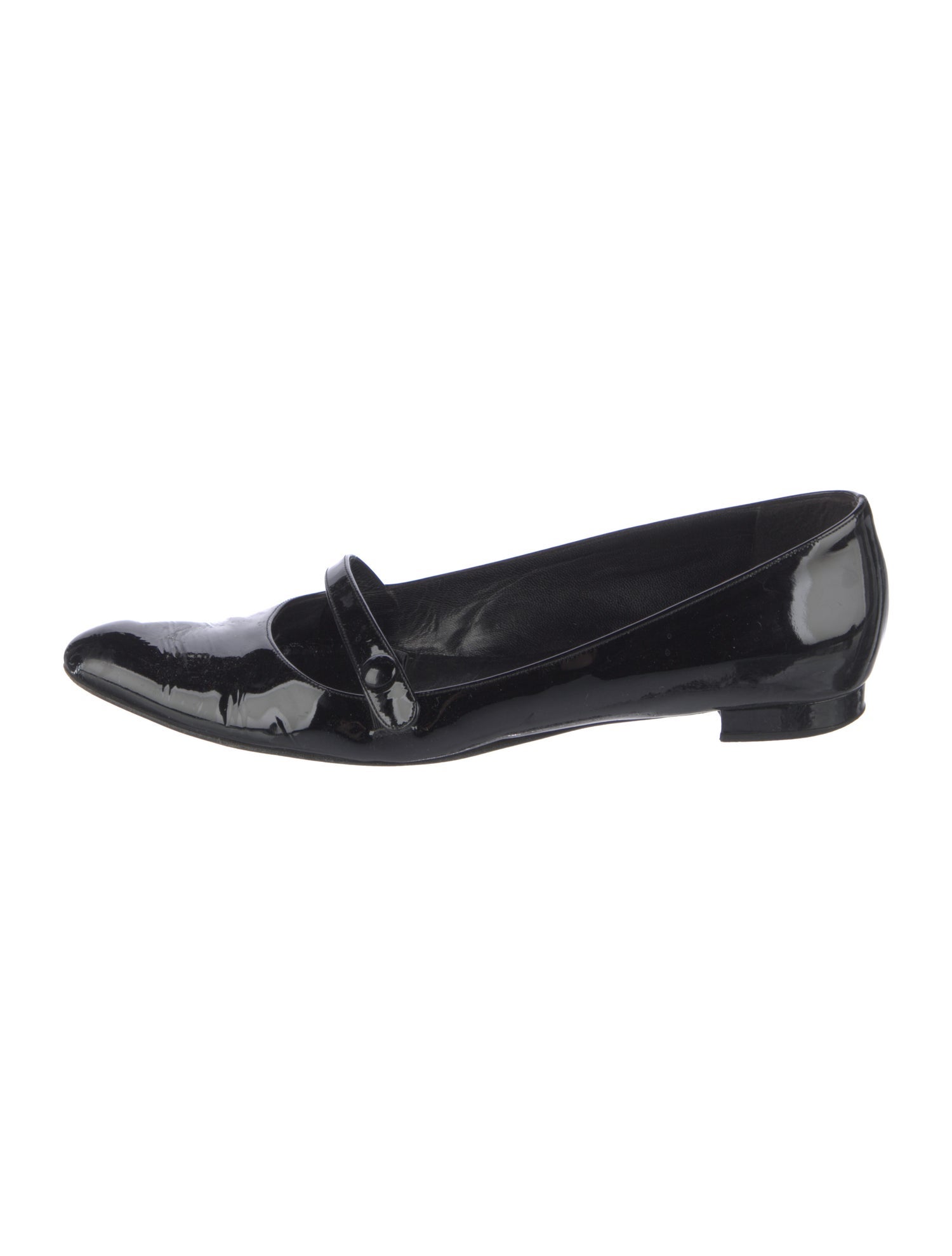 Manolo Blahnik Patent Leather Mary Jane Flats