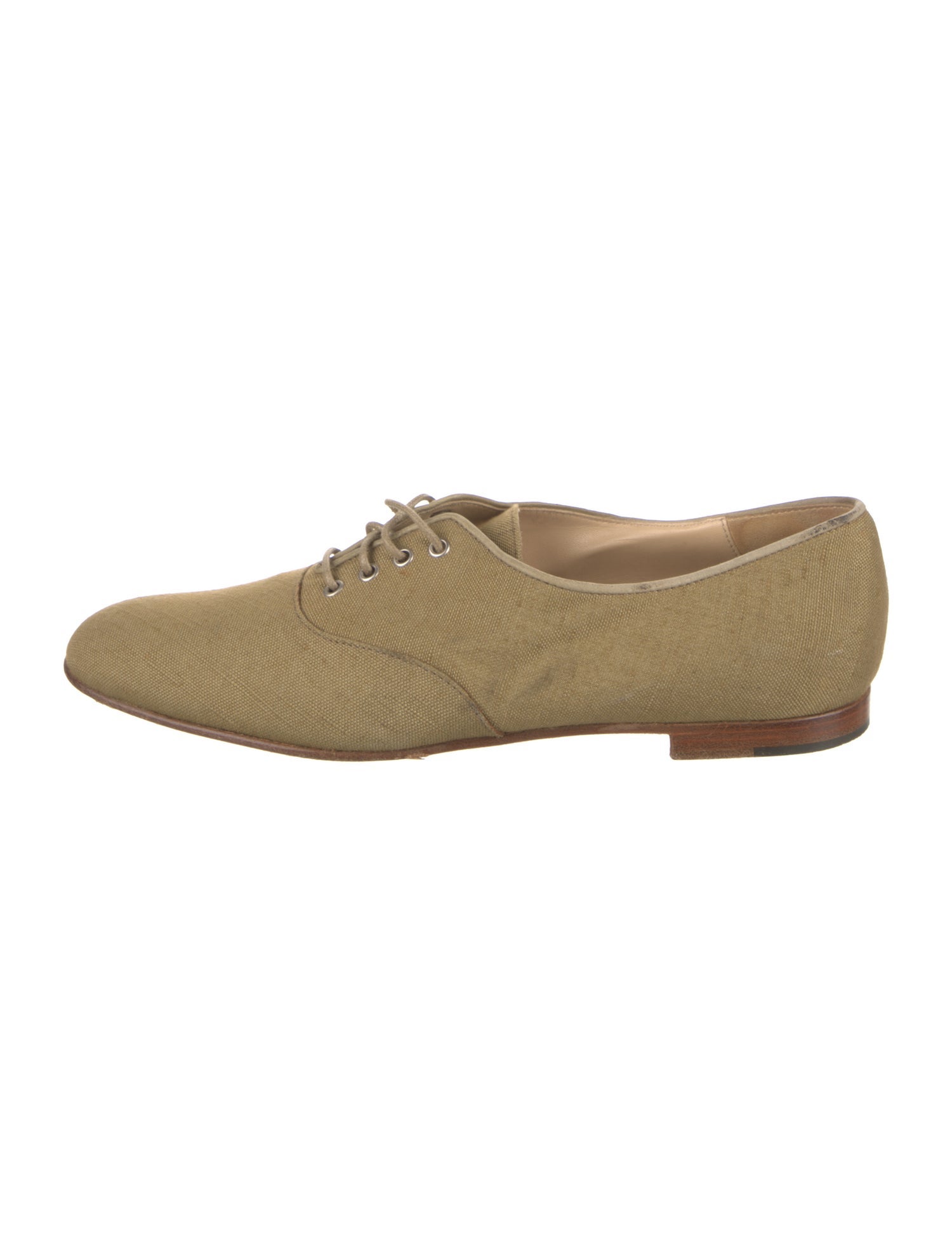 Manolo Blahnik Canvas Oxfords