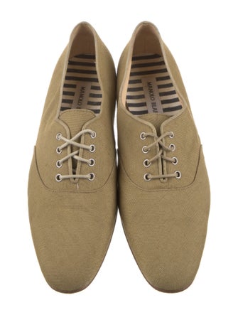 Manolo Blahnik Canvas Oxfords