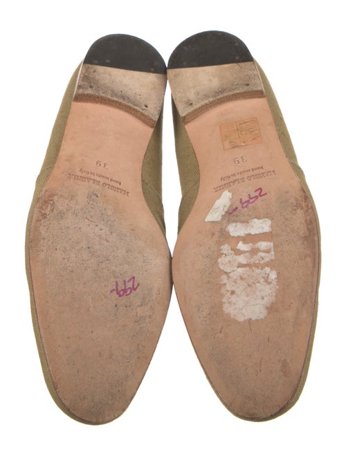 Manolo Blahnik Canvas Oxfords