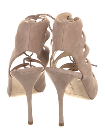 Manolo Blahnik Suede Gladiator Sandals