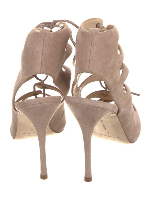 Manolo Blahnik Suede Gladiator Sandals