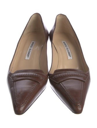 Manolo Blahnik Leather Pumps