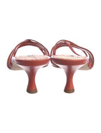 Manolo Blahnik Leather Slides