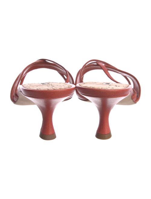 Manolo Blahnik Leather Slides