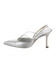 Manolo Blahnik Leather Slingback Pumps