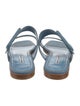 Manolo Blahnik Leather Slides