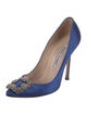 Manolo Blahnik Hangisi Satin Pumps