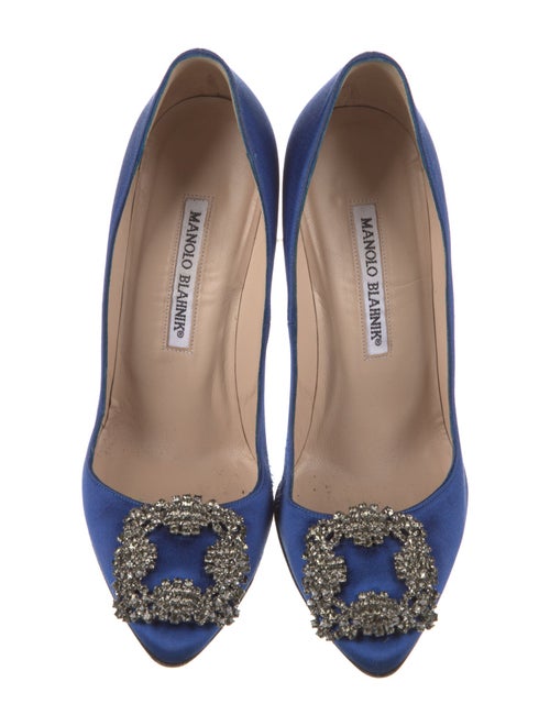 Manolo Blahnik Hangisi Satin Pumps