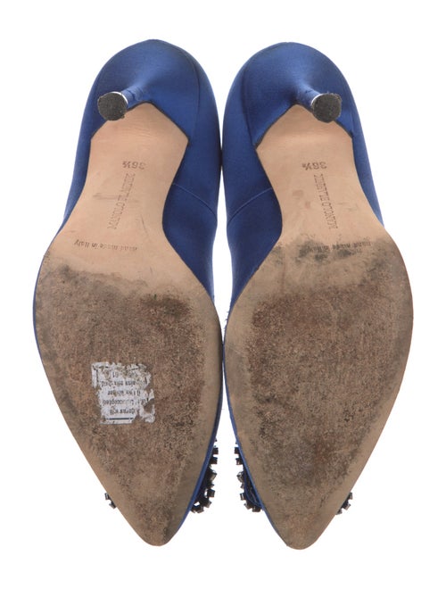 Manolo Blahnik Hangisi Satin Pumps