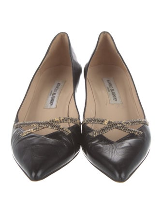 Manolo Blahnik Leather Pumps