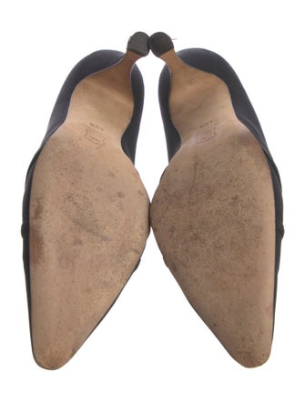 Manolo Blahnik Ruffle Embellishment Pumps