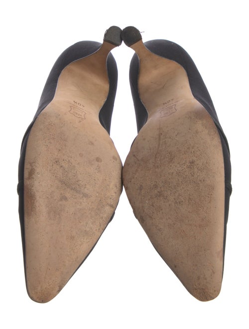 Manolo Blahnik Ruffle Embellishment Pumps