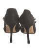Manolo Blahnik Suede T-Strap Pumps