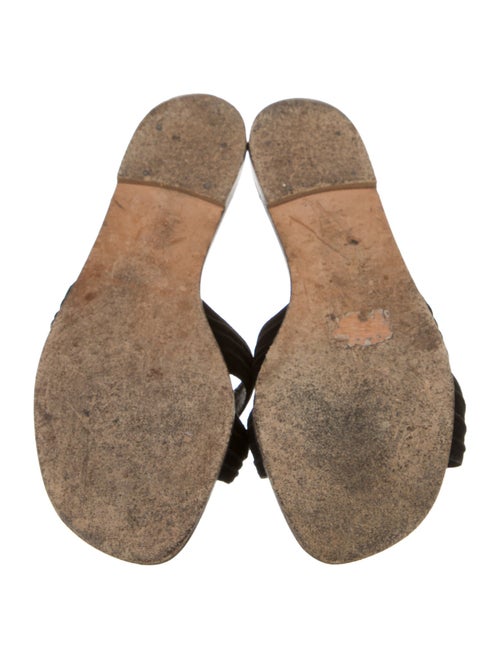 Manolo Blahnik Suede Slides