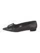 Manolo Blahnik Embossed Leather Flats
